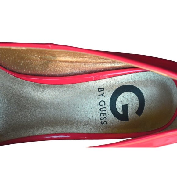 *SOLD Women's Vintage G by Guess Pink Patent Leather Platform Pump 5in Heel 8M - Picture 8 of 11